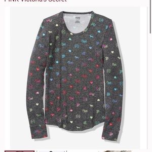 VS PINK Long Sleeve PJ Shirt